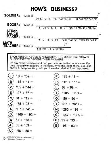 algebra with pizzazz answers page 22