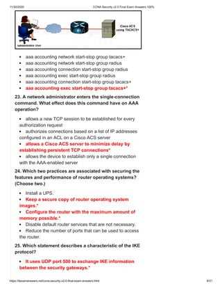 ccna security chapter 7 exam answers