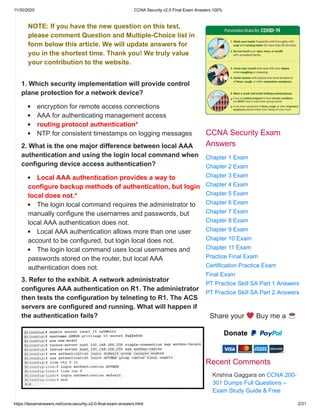 ccna security chapter 7 exam answers
