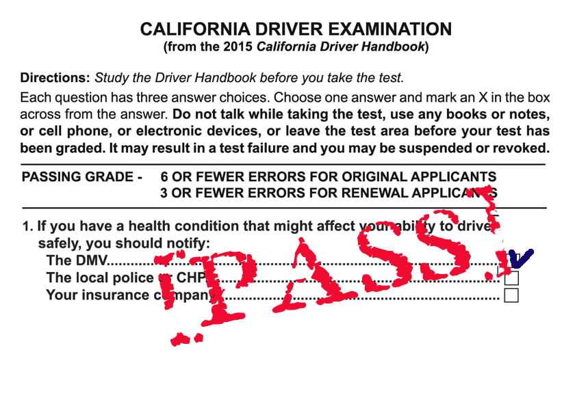 drivers ed answers final exam