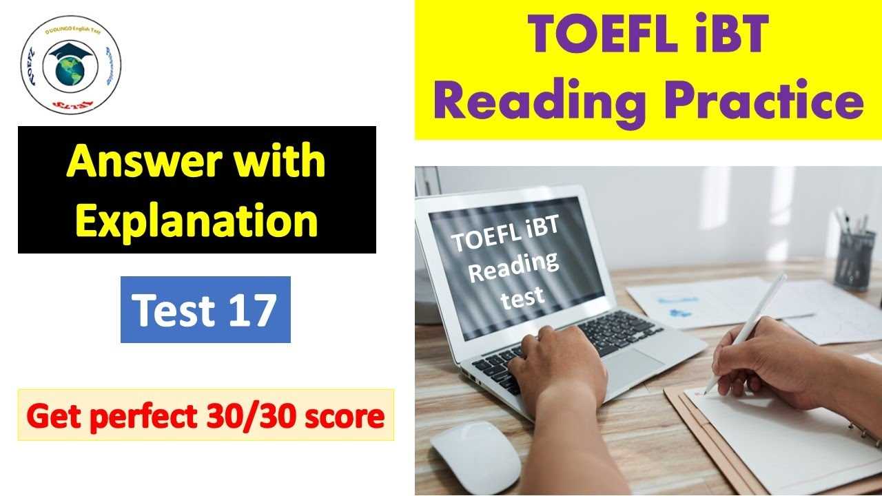 toefl exam with answers
