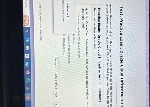 oracle cloud infrastructure foundations exam answers