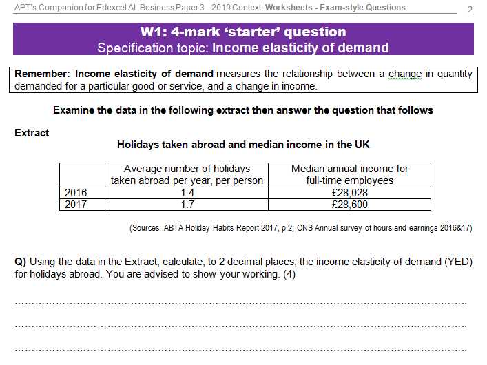 business exam questions and answers
