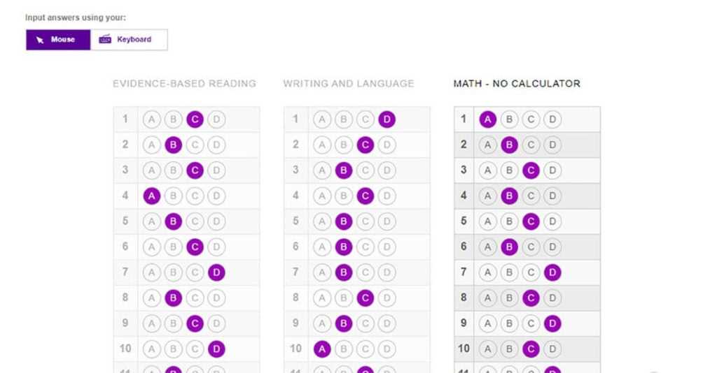 kaplan practice test answers
