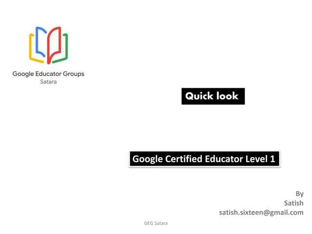 google educator level 1 exam answers