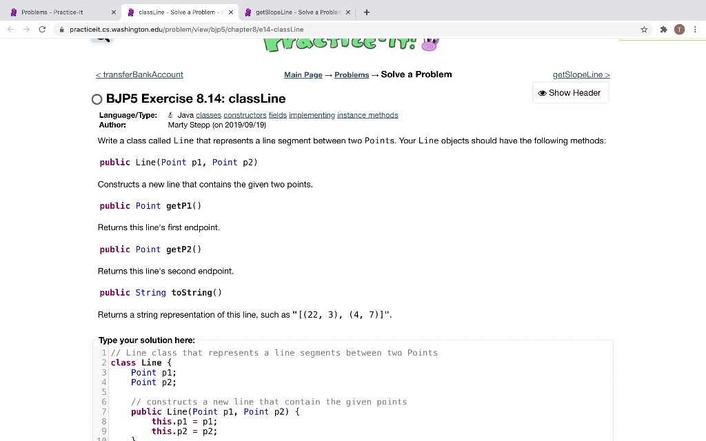 practice it java washington answers