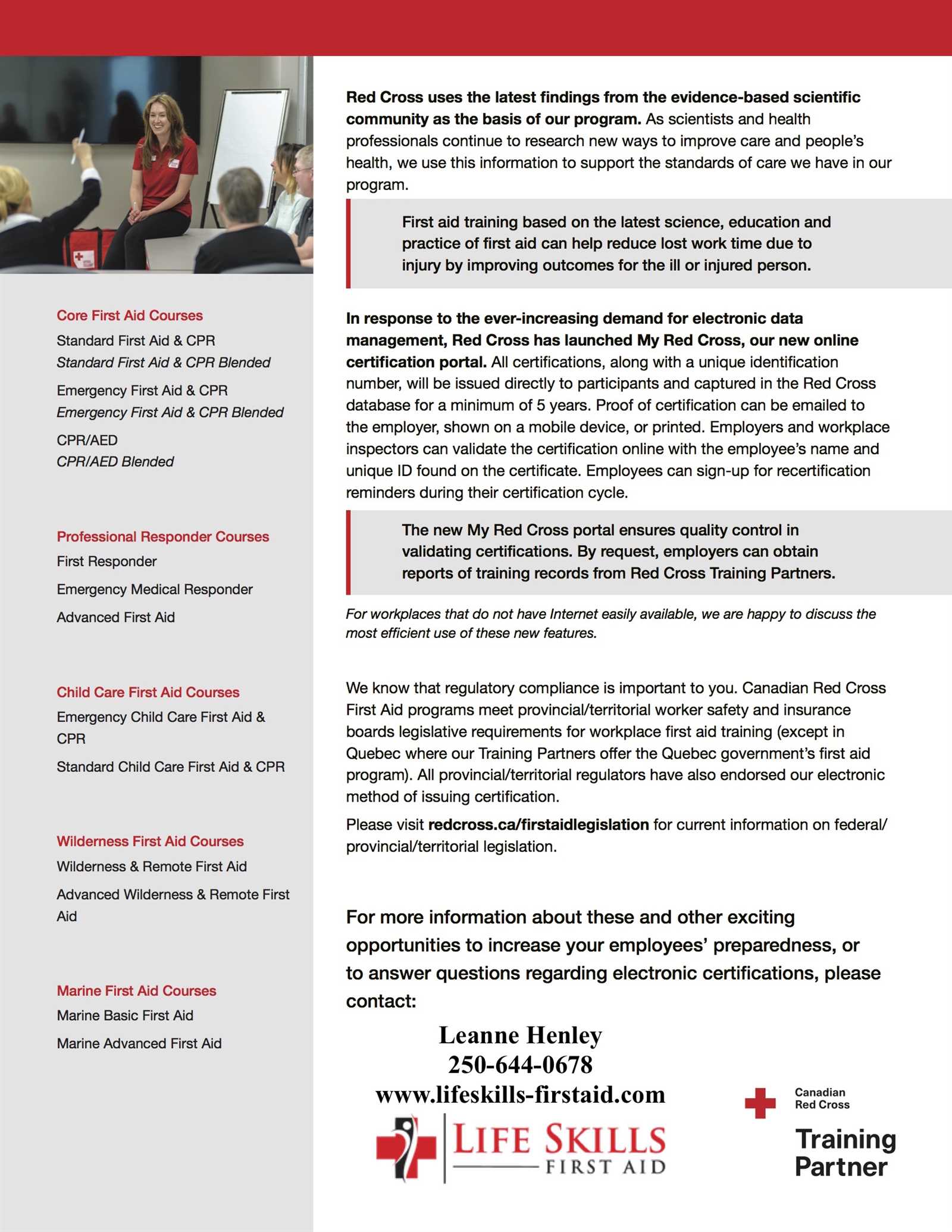 red cross first aid exam