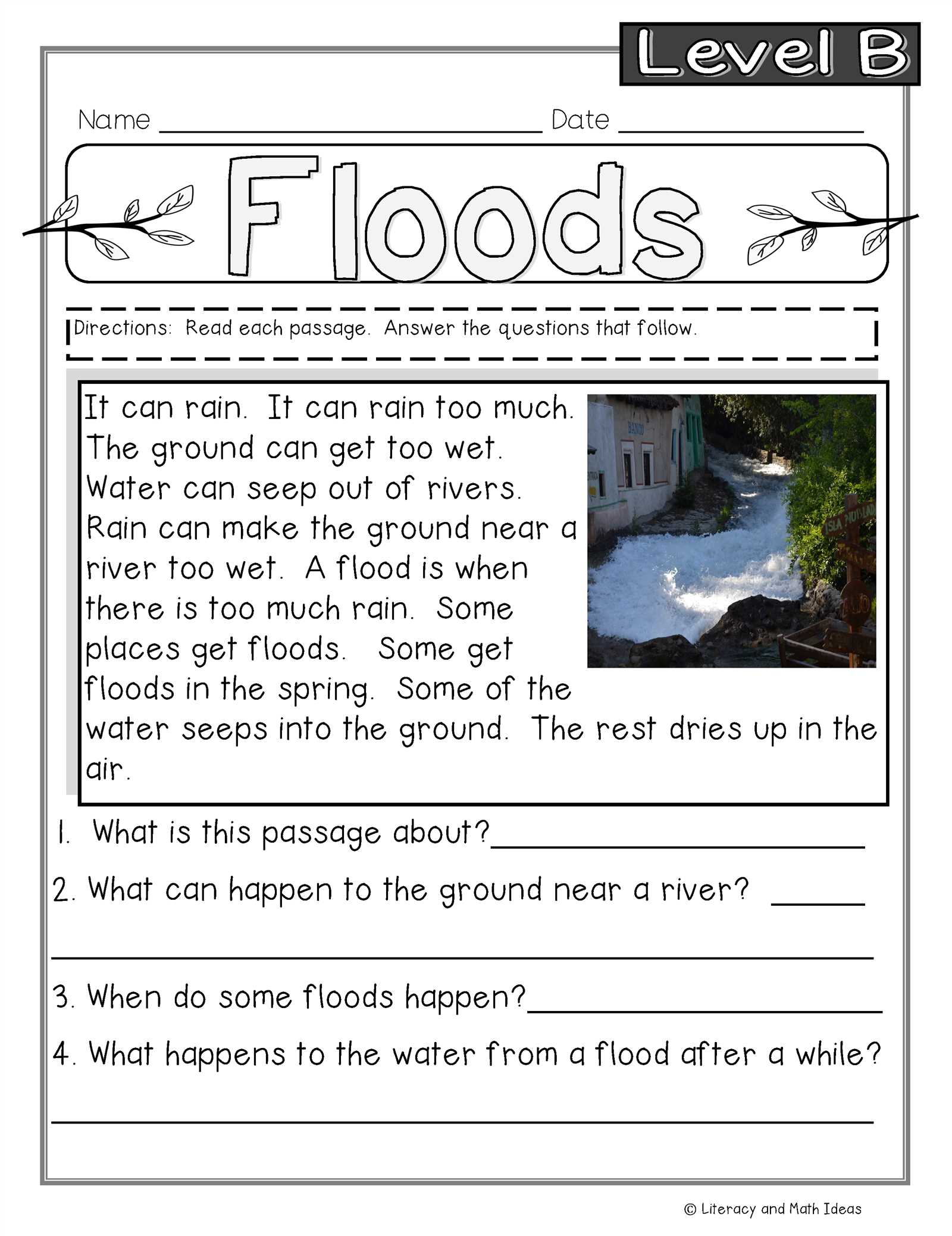 reading plus story answers level b