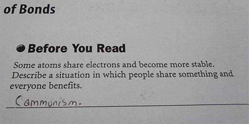 silly answers to exam questions