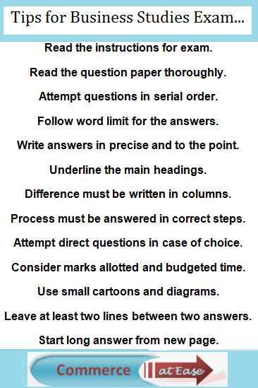 business exam questions and answers