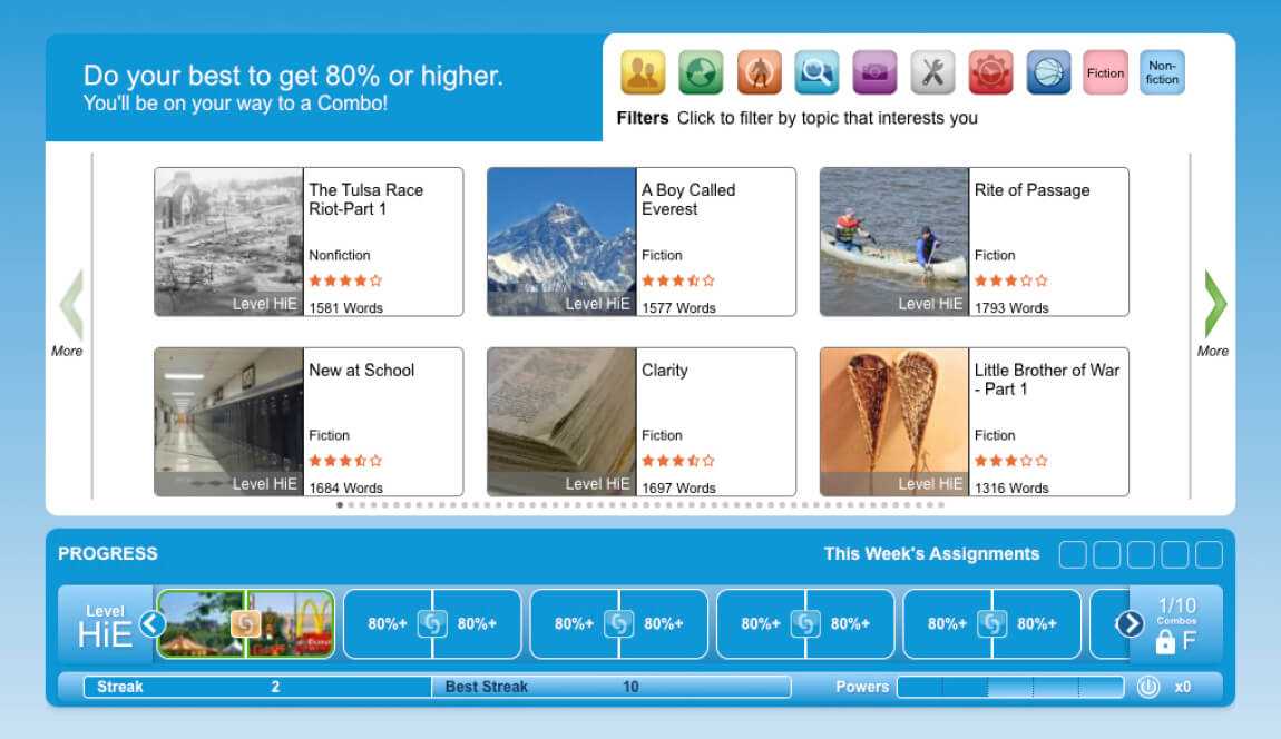 reading plus story answers level b
