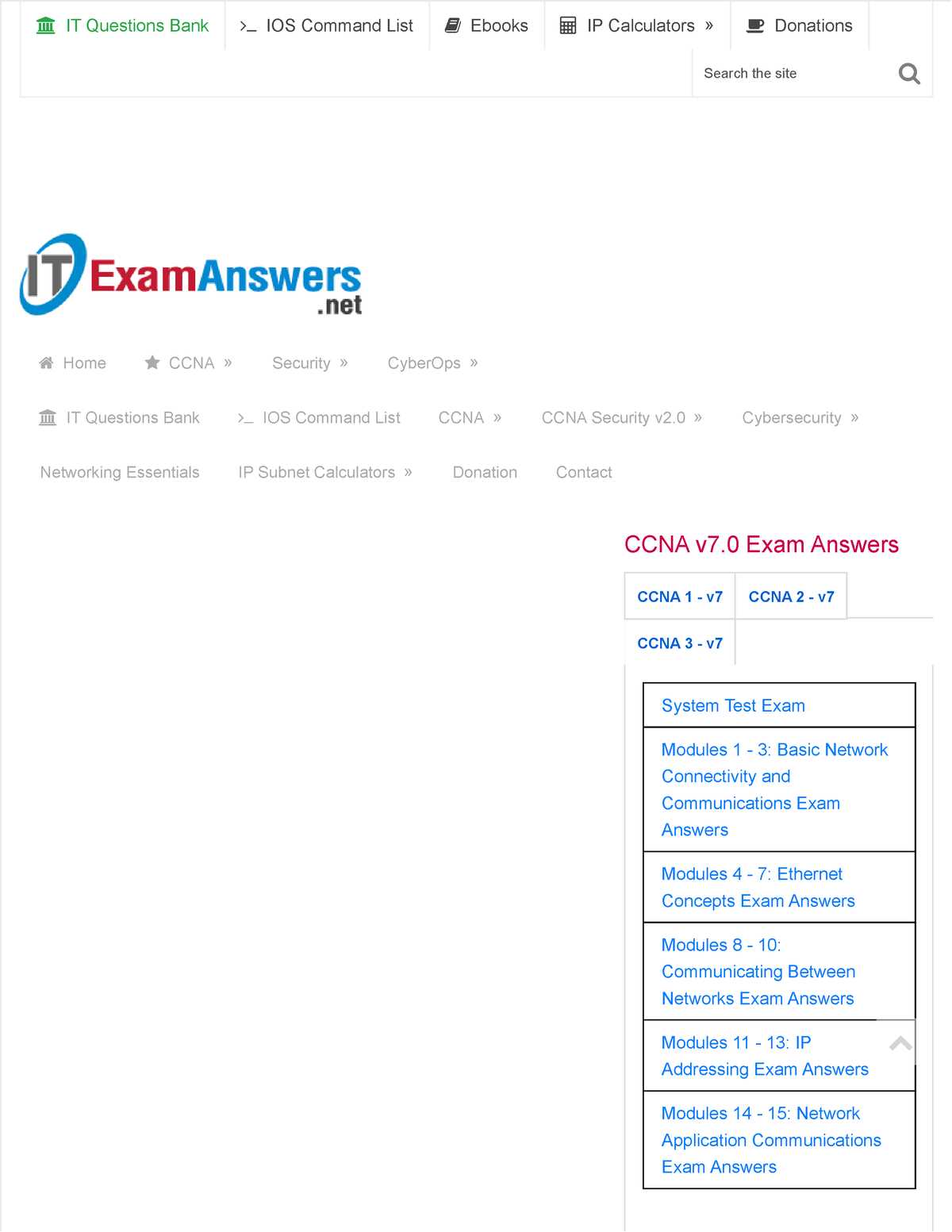 ccna security chapter 7 exam answers